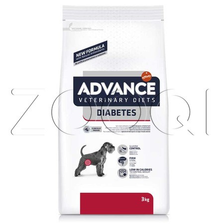 Advance Dog VetDiet Diabetes для взрослых собак при сахарном диабете и колитах