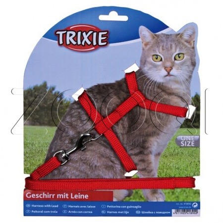 Набор "Trixie" (шлея + поводок) для кошек