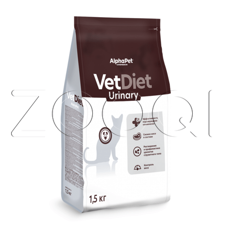 Корм AlphaPet Vet Diet Urinary для кошек и котов (индейка, курица)