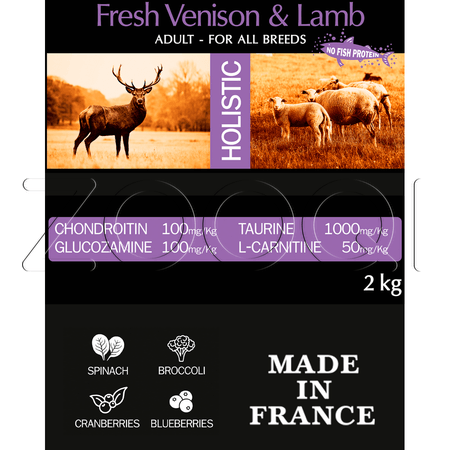 Ambrosia Grain Free Adult Fresh Venison & Lamb для взрослых собак всех пород (оленина, ягненок)
