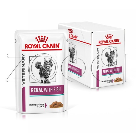 Royal Canin Renal (мелкие кусочки в соусе с рыбой), 85 г