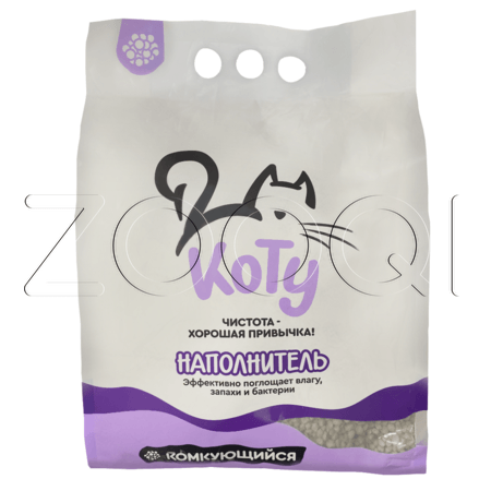 КОТУ Минеральный наполнитель, комкующийся (лаванда)