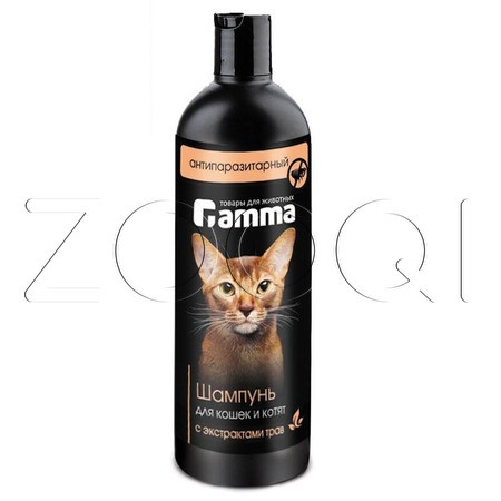 Gamma Шампунь для кошек и котят антипаразитарный с экстрактом трав, 250 мл
