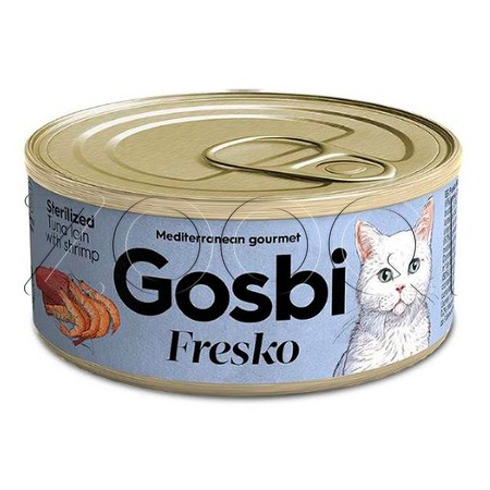 Gosbi Fresko Sterilized для стерилизованных кошек (тунец, креветки)