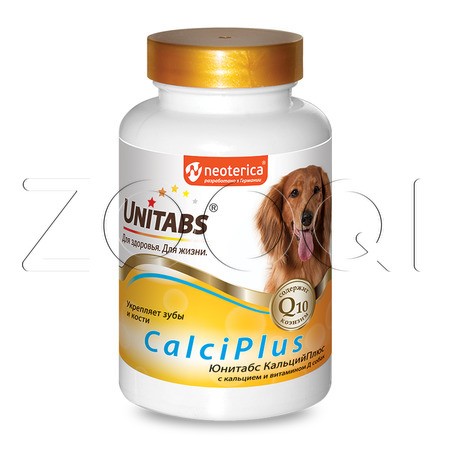 Unitabs CalciPlus с Q10 для собак