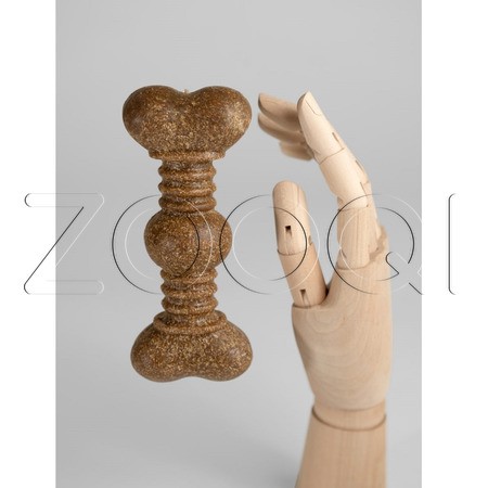 INDIGO Игрушка Кость «Шарнир» с древесным волокном для собак, 14.5x6 см