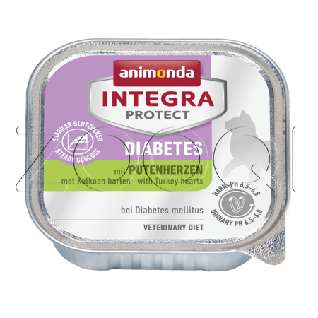 Animonda Integra Protect Diabetes для кошек при диабете (сердце индейки), 100 г