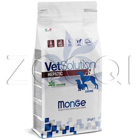 Корм Monge VetSolution Dog Hepatic для собак (горох, птица, рыба)