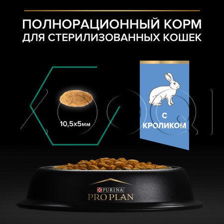 Корм Purina Pro Plan Renal Plus Sterilised Adult для кошек (кролик)