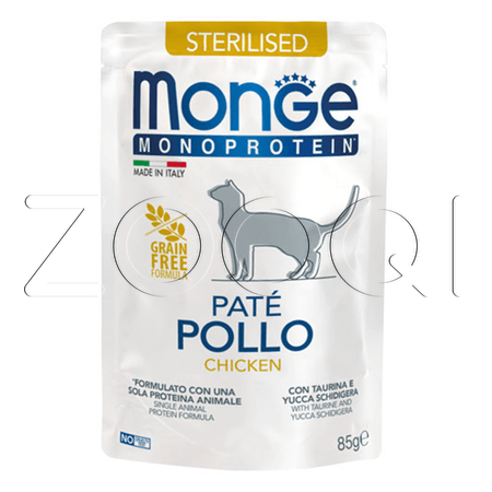 Monge Cat Mono Pate Sterilised Chicken (курица), 85 г