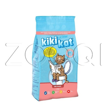 KikiKat Baby Powder Бентонитовый наполнитель для кошачьего туалета (детская присыпка)