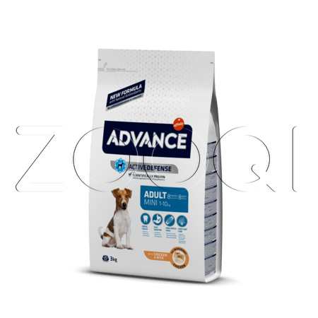 Advance Dog Mini Adult для взрослых собак мелких пород (курица, рис)