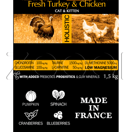 Ambrosia Grain Free Cat & Kitten Fresh Turkey & Chicken для котят всех пород (индейка, курица)