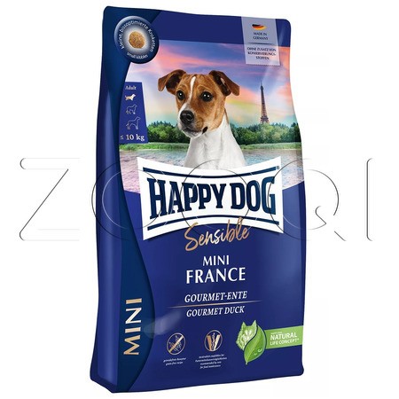 Happy Dog Sensible Mini France 24/12 (утка, картофель)