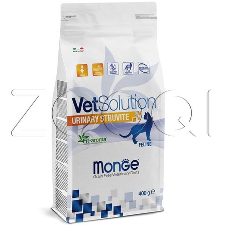 Monge VetSolution Cat Urinary Struvite для кошек при заболеваниях мочеполовой системы и струвитном течении МКБ (лосось)