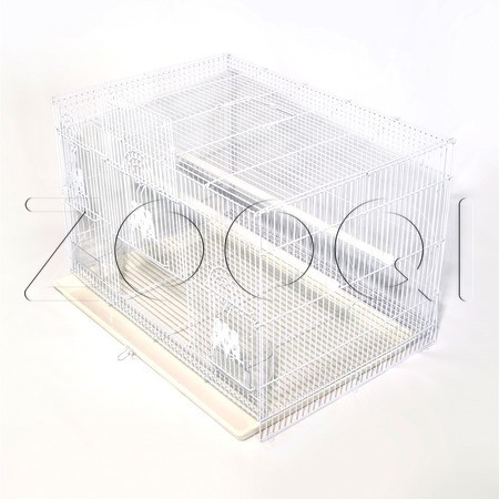 Ekia Клетка для птиц прямоугольная (2 кормушки), 60 х 40 x 40 см