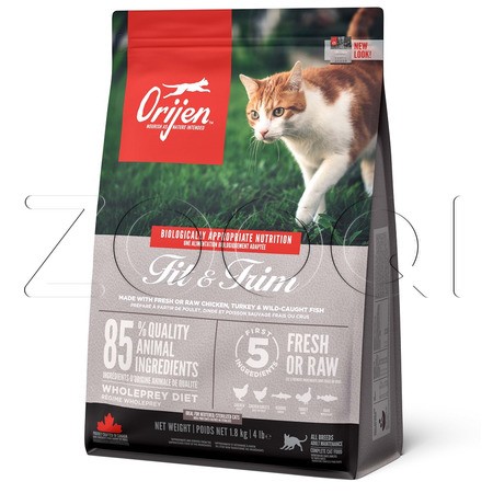 Orijen Fit & Trim для взрослых кошек с избыточным весом