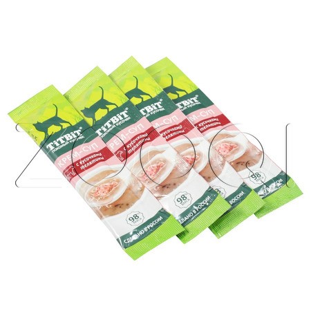 TiTBiT Крем-суп с кусочками телятины для кошек, 10 г х 4 шт