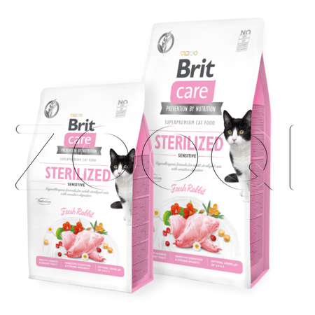 Brit Care Cat GF Sterilized Sensitive (Кролик)
