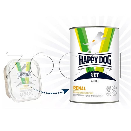 Happy Dog VET Diet Renal для взрослых собак при почечной недостаточности, 400 г