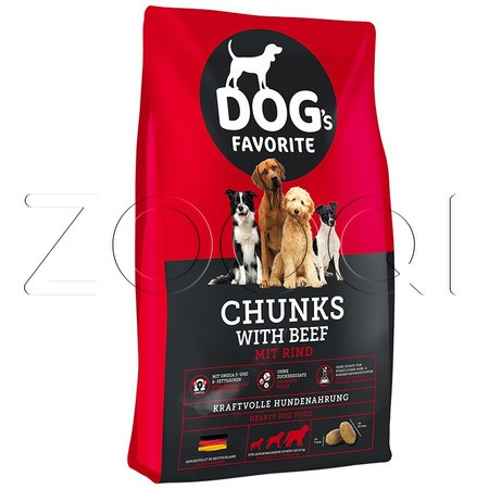 Happy Dog Dog's Favorite Chunks with beef 22/8 (говядина), 15 кг