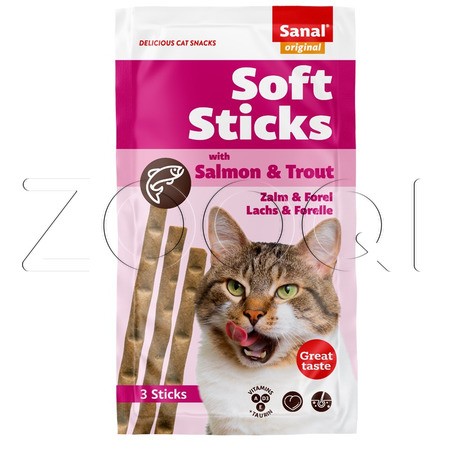 Sanal Колбаски Soft Sticks (лосось, форель)