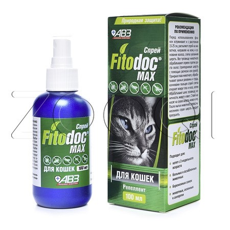 FITODOC MAX Спрей репеллент для кошек, 100 мл