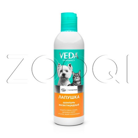 Лапушка Шампунь инсектицидный для собак и кошек, 220 мл