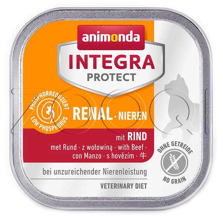 Animonda Integra Protect Renal для кошек при заболевании почек (говядина), 100 г