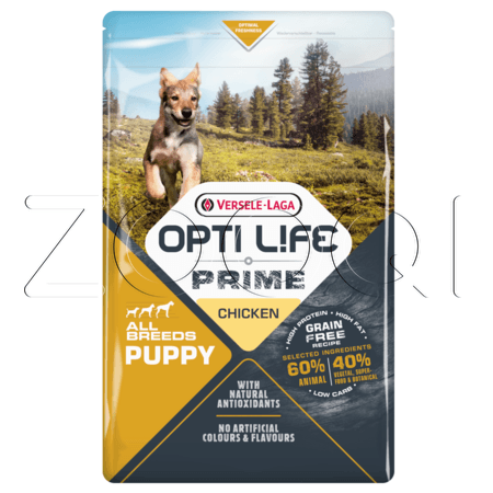 Opti Life Prime Puppy беззерновой для щенков всех пород (курица)