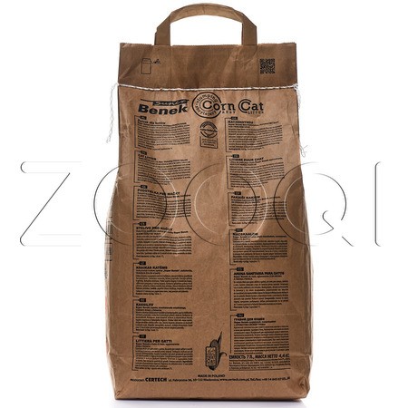 Super Benek Corn Cat Кукурузный наполнитель для кошачьего туалета (свежая трава)