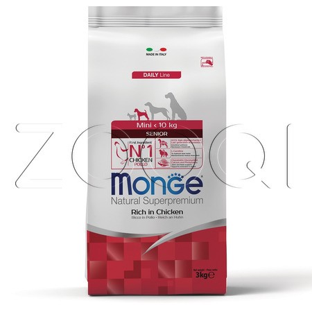 Корм Monge Dog Daily Line Senior Mini для собак (курица)