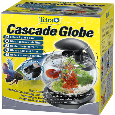 Аквариум шар Tetra Cascade Globe чёрный с оборудованием (6,8 л)