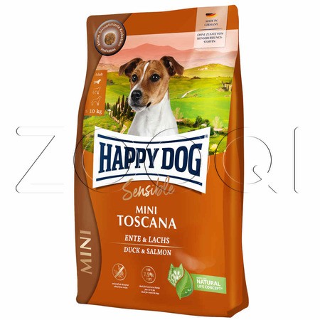 Happy Dog Sensible Mini Toscana (утка, лосось)