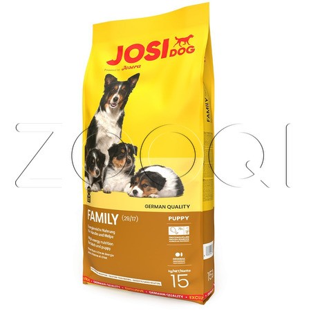 Josera JosiDog Family для кормящих собак и щенков (птица, рис), 15 кг