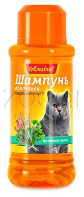 Amstrel Шампунь для кошек кондиционирующий с целебными травами