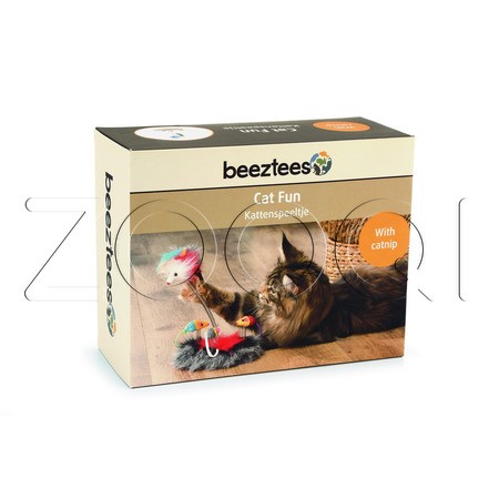 Beeztees Игрушка «Семейство мышей с кошачьей мятой» для кошек, 15 х 25 см