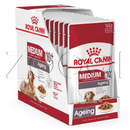 Royal Canin Medium Ageing 10+ (кусочки в соусе), 140 г