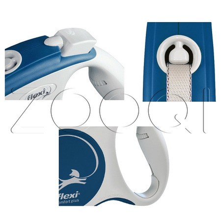 Flexi Поводок-рулетка Comfort Plus M, лента 5 м
