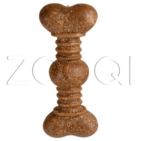 INDIGO Игрушка Кость «Шарнир» с древесным волокном для собак, 14.5x6 см