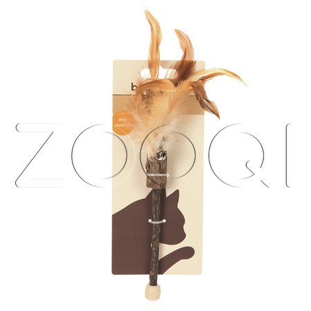 Beeztees Игрушка «Мататаби с перьями» для кошек, 22 см