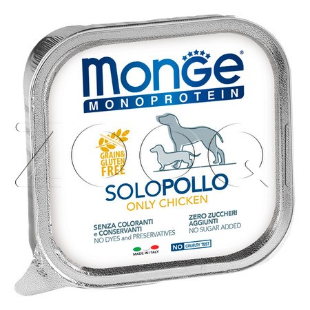 Monge Dog Monoprotein Solo Chicken для взрослых собак всех пород (курица), 150 г