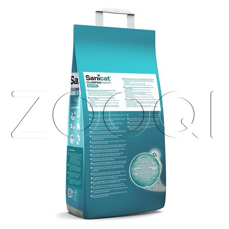 Наполнитель Sanicat Clumping White ACTIVE для кошачьего туалета