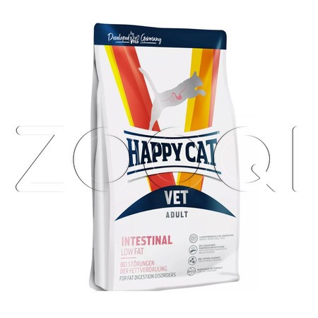 Happy Cat VET Diet Intestinal Low Fat для взрослых кошек при расстройствах пищеварения