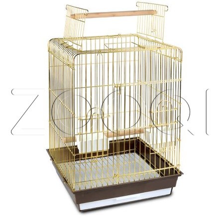 Triol 1038AG Клетка для птиц, золото, 475*475*860мм