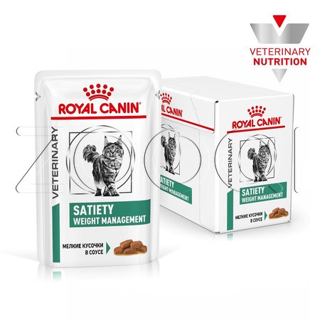 Royal Canin Satiety Weight Management (мелкие кусочки в соусе), 85 г