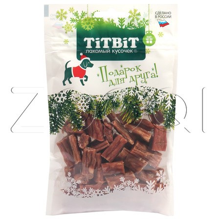 TiTBiT Колбаски телячьи для собак (Новогодняя коллекция), 80 г