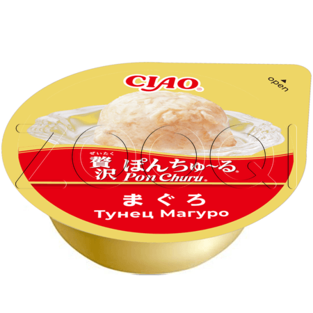 INABA CIAO Pon Churu Суфле-лакомство для кошек (тунец Магуро), 35 г x 2 шт