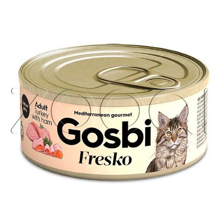 Gosbi Fresko Cat для взрослых кошек(индейка, ветчина)
