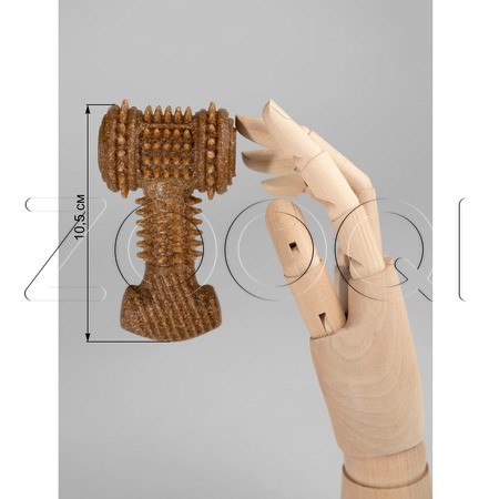 INDIGO Игрушка «Молоток» с древесным волокном для собак, 10,5x6x3,5 см